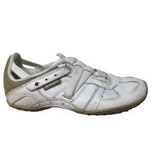 Vintage Y2K Diesel Moslette Shoes Women's 8 EU 38.5 White Leather Sneakers Strap